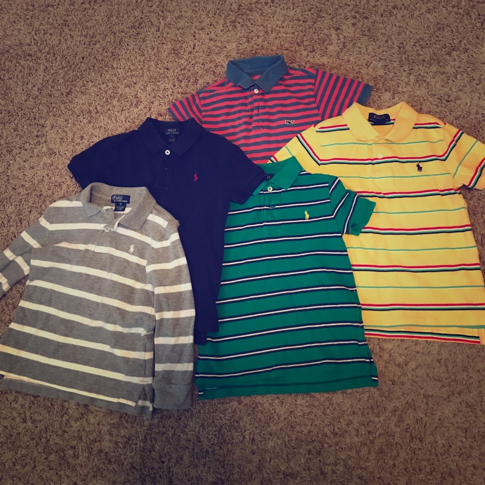 Boys size 5 polo shirts